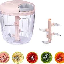 Manual Chopper / Speedy Chopper / Hand Chopper / Manual Chopper / Hand Cutter / Food Processor / 900ML with 5 Blades / 500ML with 3 Blades