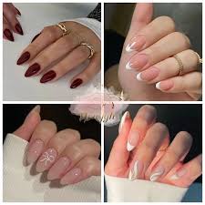 Press on nails for girls artificial nail with glue 1 mini filler