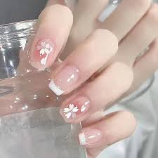 Press on nails for girls artificial nail with glue 1 mini filler