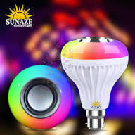 Light Bulb, Bluetooth Speaker with RGB LED and Remote Control